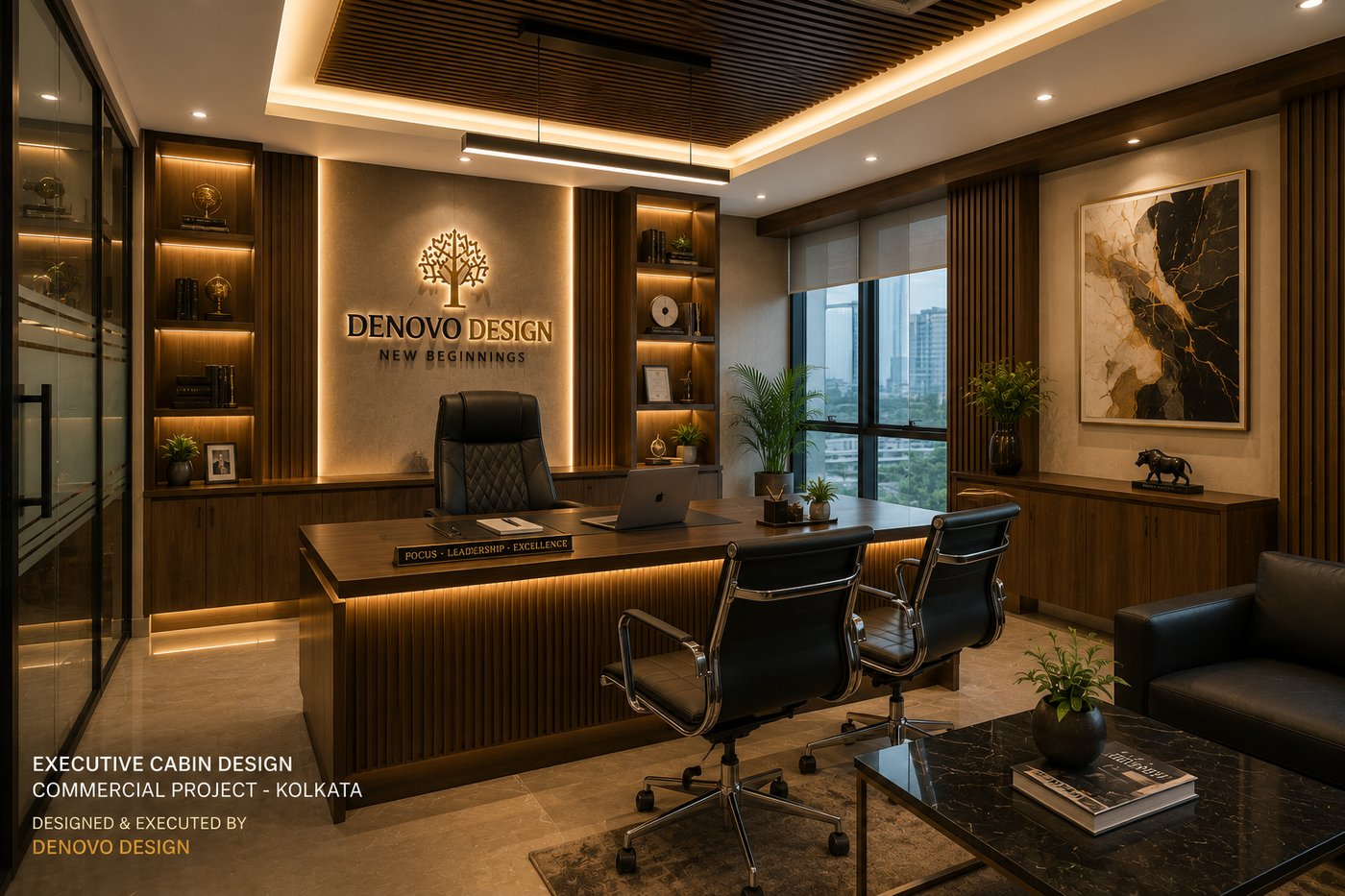 Commercial and executive cabin interior design in Kolkata