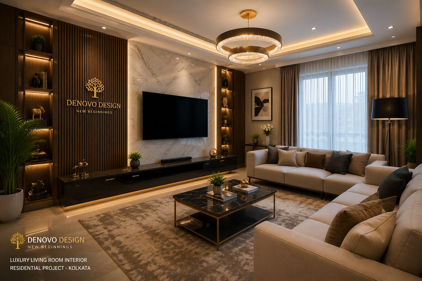 Interior design by Denovo Design in Kolkata